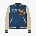 RHUDE Sparrow Varsity Jacket Slate / Creme