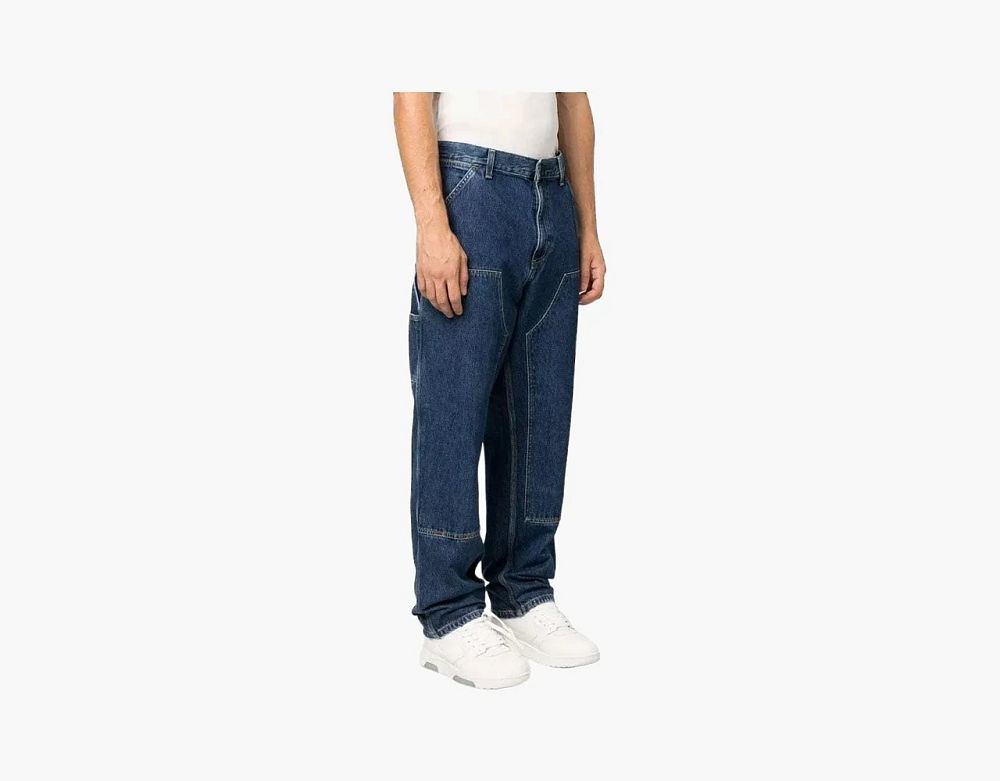 Carhartt WIP Double Knee Pants Dark Blue Denim