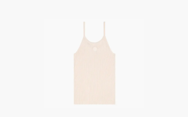Sporty & Rich Srhwc Ribbed Tank Top Cream 