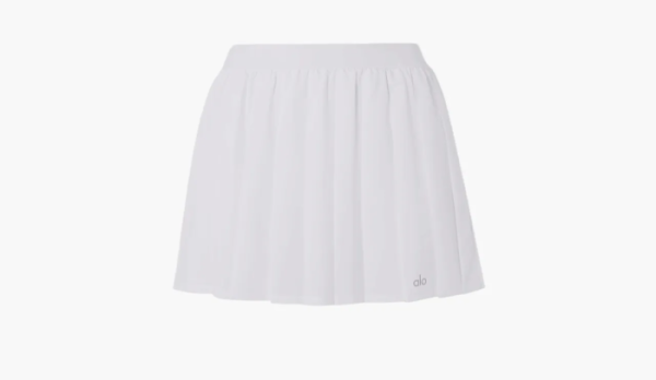 Alo Yoga Varsity Tennis Skirt White 