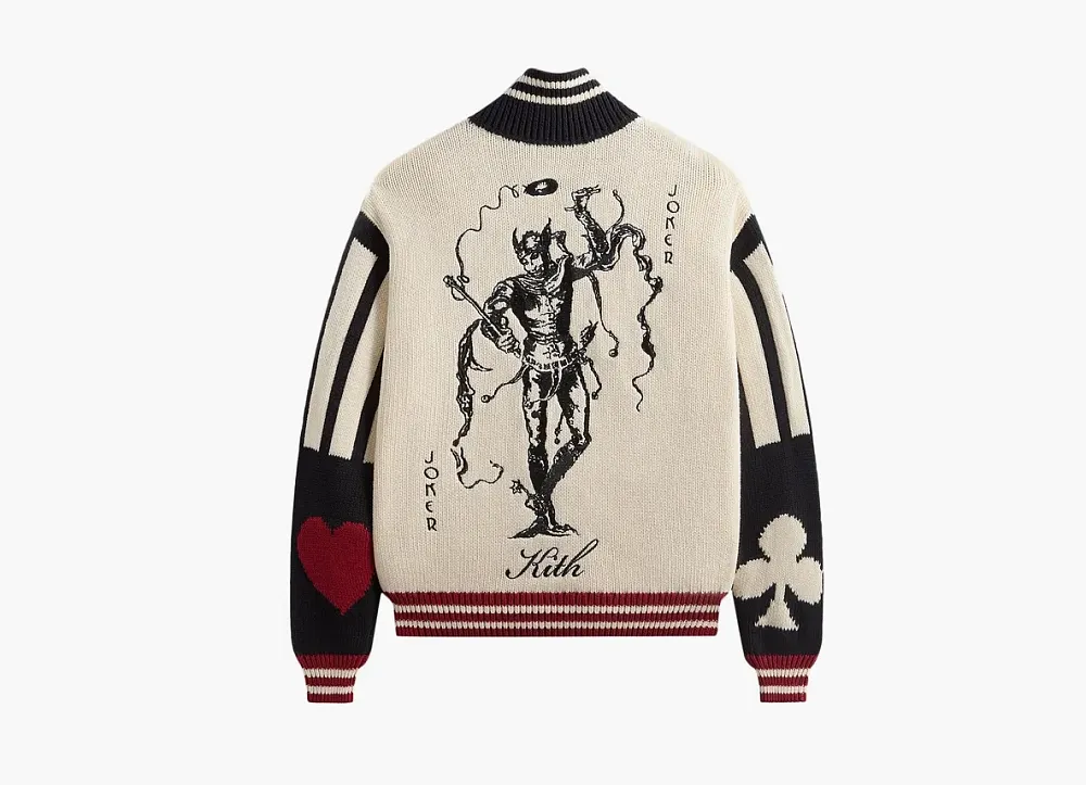 Kith x Batman Joker Wyona Full Zip Sweater Sandrift