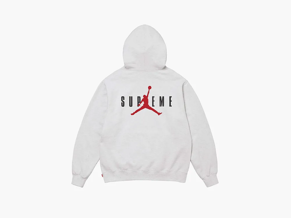 Supreme x Jordan Hooded Sweatshirt Ash Grey