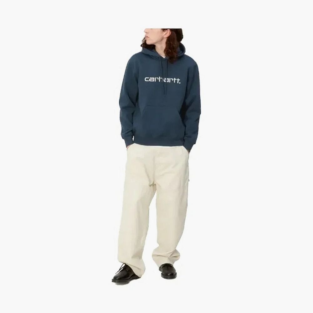 Carhartt WIP Script Logo Hoodie Blue