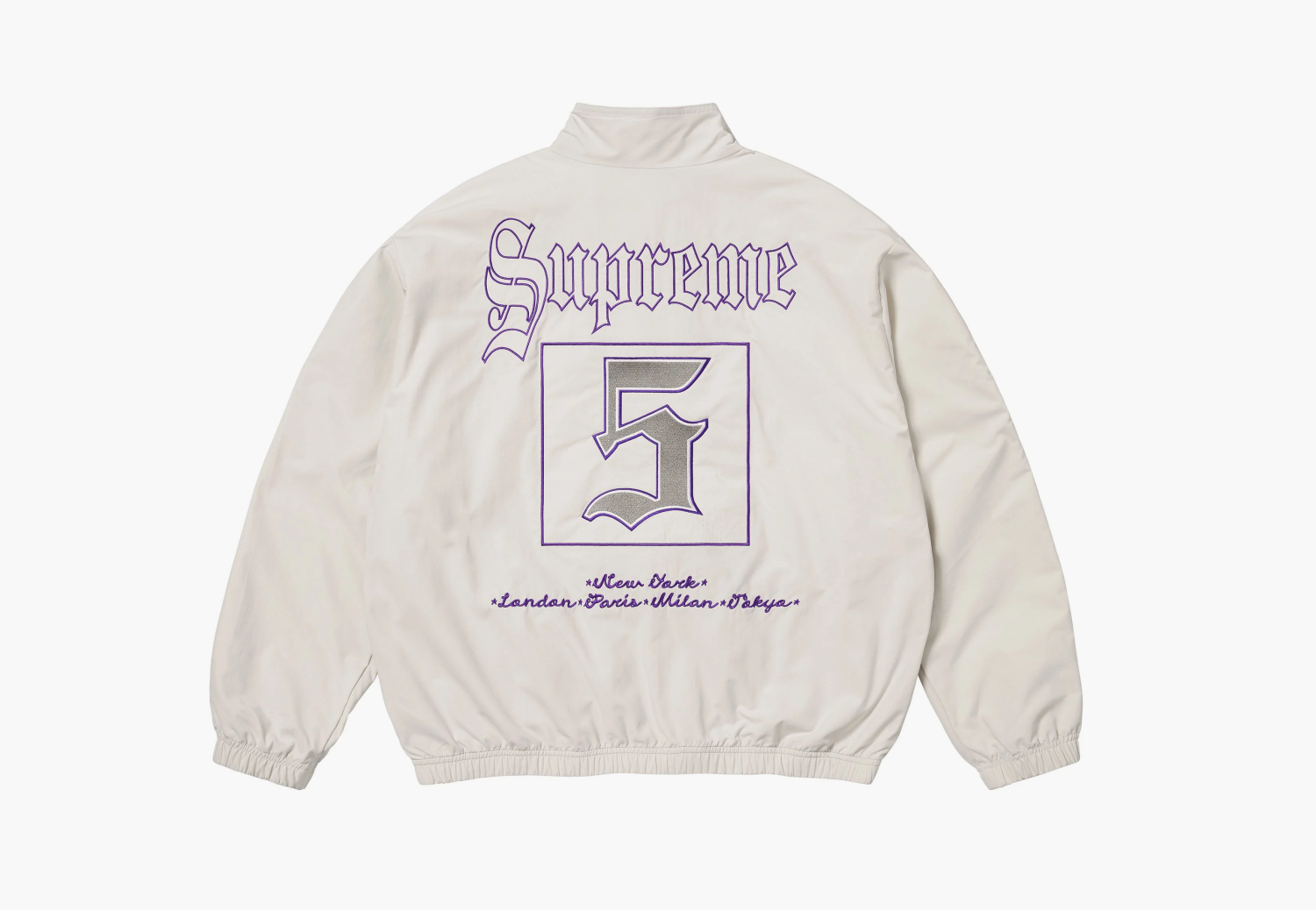 Supreme Old English Track Jacket  "White" 