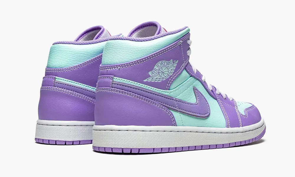 Air Jordan 1 Mid Purple Aqua