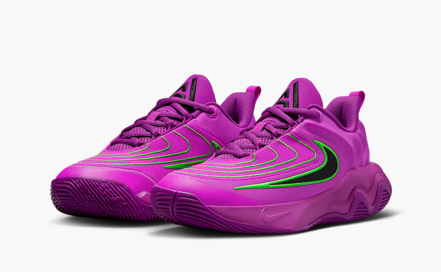 Nike Giannis Immortality 4 GS  "Bold Berry Green Strike Hyper Violet Black" 