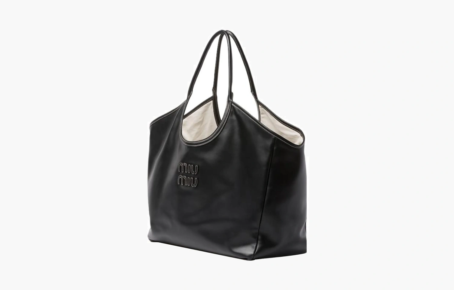 Miu Miu Ivy Leather Bag "Black" 