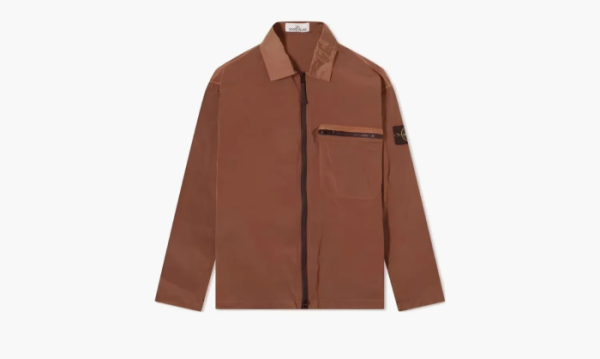 Stone Island Nylon Metal Overshirt Brown 