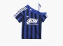 Adidas Originals Off Shoulder Jersey  T-shirt  Semi Lucid Blue/Black 