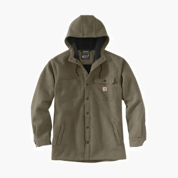 Carhartt 105022 Rain Defender Relaxed Fit Heavyweight Hooded Shirt Jac Relaxed Fit 