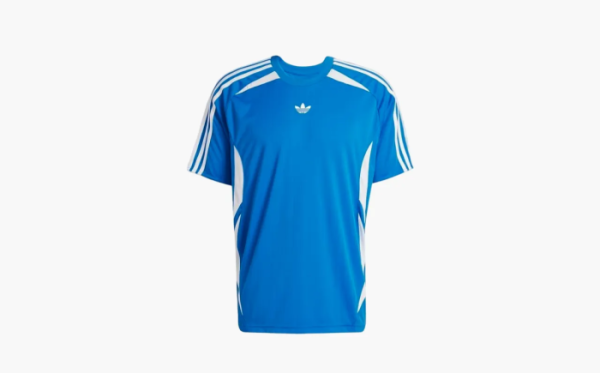 Adidas Archive Trefoil embroidered T shirt Blue 