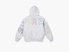 Supreme Frayed Hooded Sweatshirt Ash Grey
