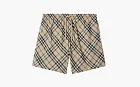 Burberry Check Swim Shorts  Alabaster