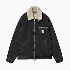 Carhartt WIP Detroit Fur Collar Jacket Washed Black