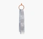 Loewe Scarf In Wool and Cashmere Blue/White 