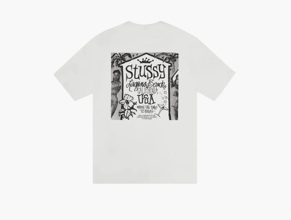 Stussy Beach House Tee Pigment Dyed Natural  Stussy Beach House Tee Pigment Dyed Natural
