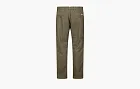 C.P.Company Solid Color Button Straight Slacks Green