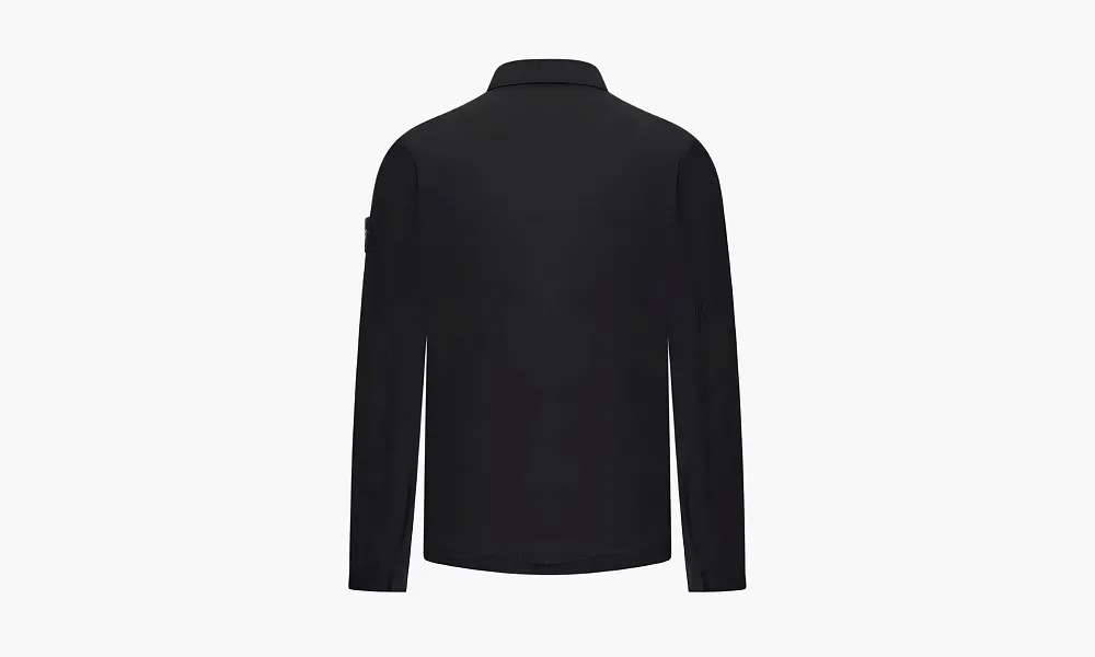 Stone Island Cotton Zipped Jacket Black