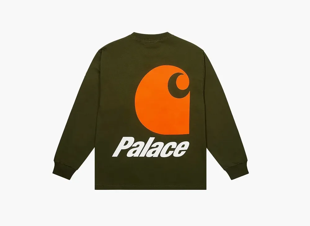 Palace x Carhartt WIP Logo Long-Sleeve Plant