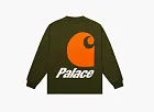 Palace x Carhartt WIP Logo Long-Sleeve Plant