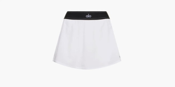 Alo Yoga Match Point Tennis Skirt White 