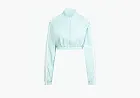 Adidas Originals  Adicolor Teamgeist Cropped Track Top  Semi Flash Aqua