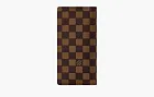  Louis Vuitton x Nigo Brazza Logo Graphic Print Plaid Damier Phriendship Coated Canvas Wallet Brown