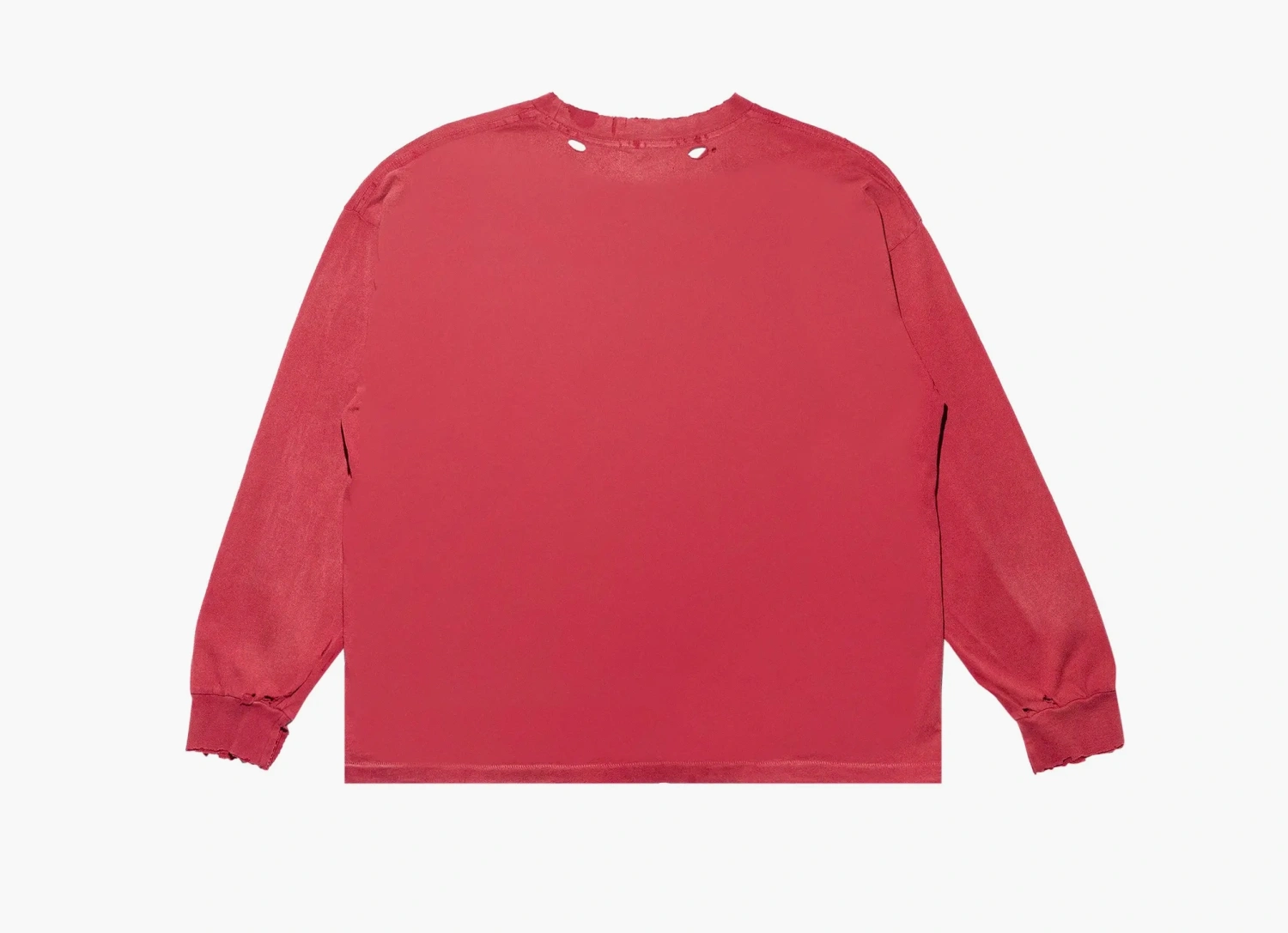 Enfants Riches Déprimés Thrashed Logo Long-Sleeve Pocket T-Shirt Faded Red/Black 