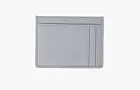Miu Miu Matelassé Nappa Leather Card Holder Pearl Gray