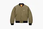 Stussy x Nike Reversible Varsity Jacket Medium Olive/Bright Mandarin