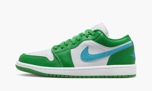 Air Jordan 1 Low WMNS Lucky Green Aquatone 