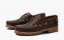 Timberland 3-Eye Lug Handsewn Boat Shoe "Md Brown Full Grain" 