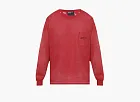 Enfants Riches Déprimés Thrashed Logo Long-Sleeve Pocket T-Shirt Faded Red/Black