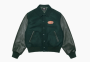 Stussy Script Oval Varsity Jacket Green 