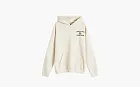 Sporty & Rich Varsity Crest Hoodie Cream & Navy