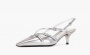 Miu Miu Patent Leather Slingbacks With Buckles "Metal" 