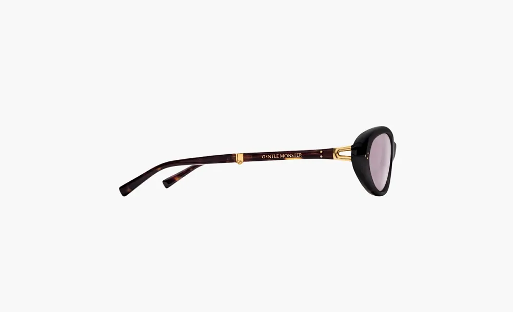 Gentle Monster Plastic Frame OVAL SUNGLASSES Unisex Brown