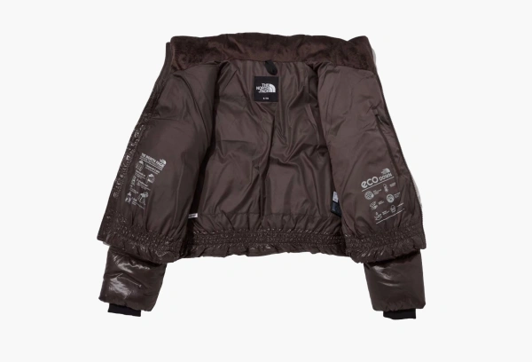 The North Face Glossy Down Jacket Brown  The North Face Glossy Down Jacket Brown