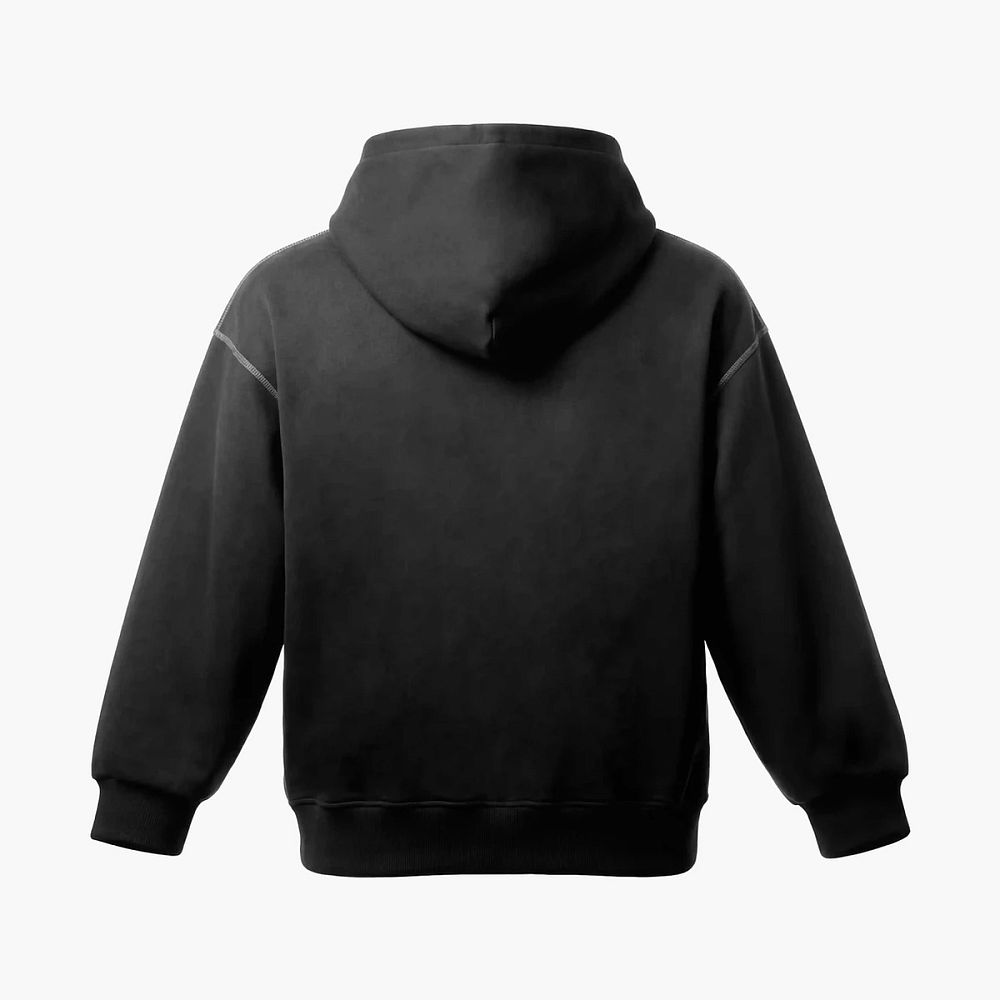 WYSION ZIP HOODIE ONYX BLACK