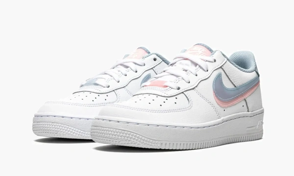 Air Force 1 LV8 GS Double Swoosh - White / Blue / Pink 