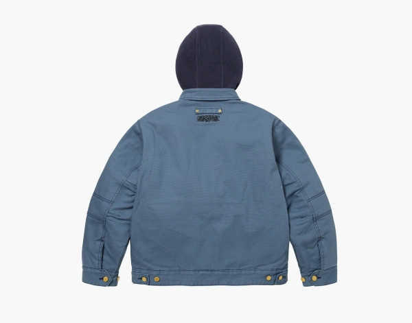 Supreme x Dickies Hooded Work Jacket Light Blue 