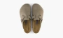 Birkenstock Boston Soft Footbed Suede Taupe 