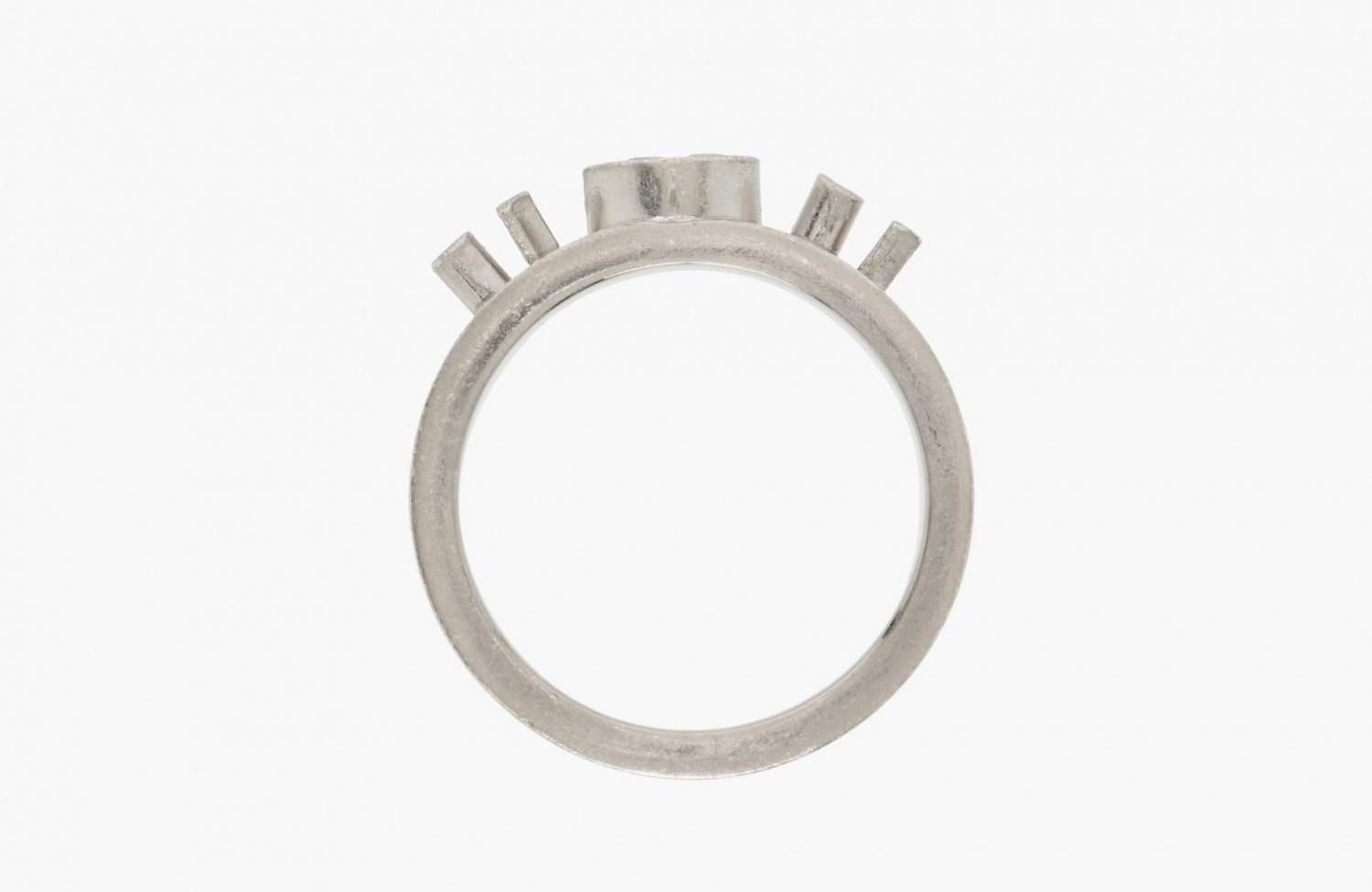 Maison Margiela Silver Numerical Logo Ring 