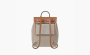 HERMES Herbag Zip Viking Canvas With Hunter Cow Leather Backpack "Gray" 