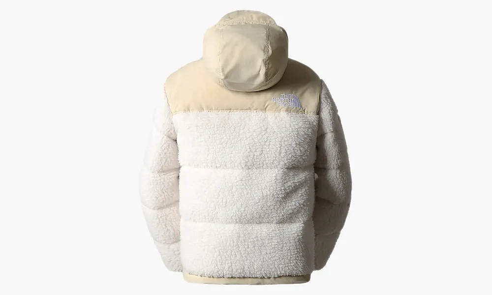 The North Face High Pile Sherpa Nuptse Jacket Gardenia White