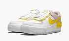 Nike Air Force 1 Low Shadow WMNS White Barely Rose Speed Yellow