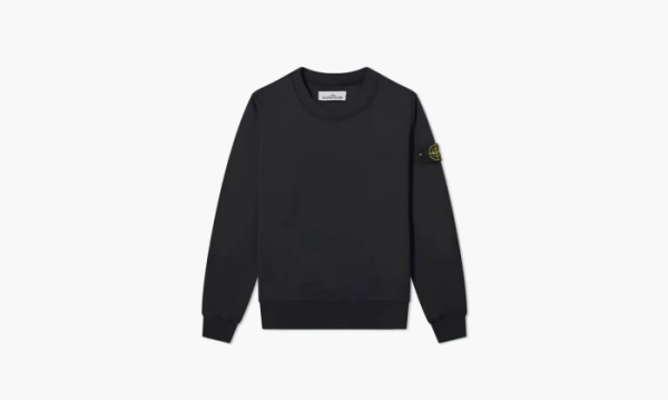 Stone Island Garment Dyed Crew Neck Sweat Black 