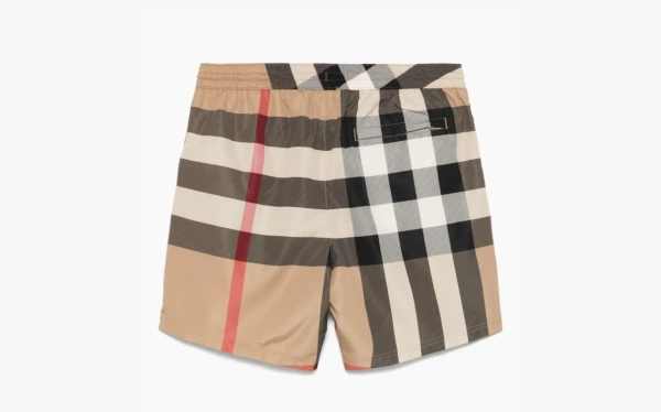 Burberry Check Swim Shorts Khaki 