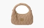 Miu Miu Wander Materasse Nappa Leather Mini Hobo Tote Bag "Beige" 