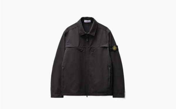 Stone Island Compass Patch Shirt Jacket "Black" 